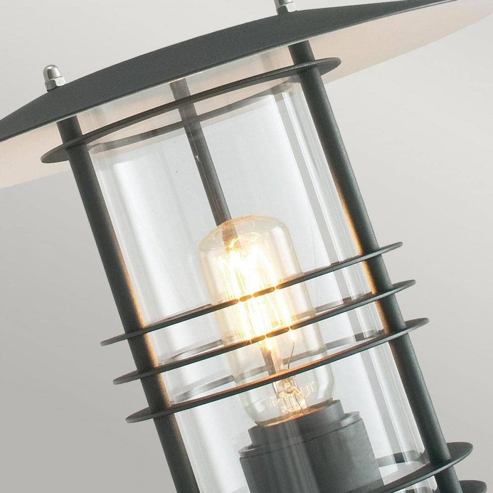 Norlys ST1-BLACK Stockholm 1 Light Wall Lantern - Black