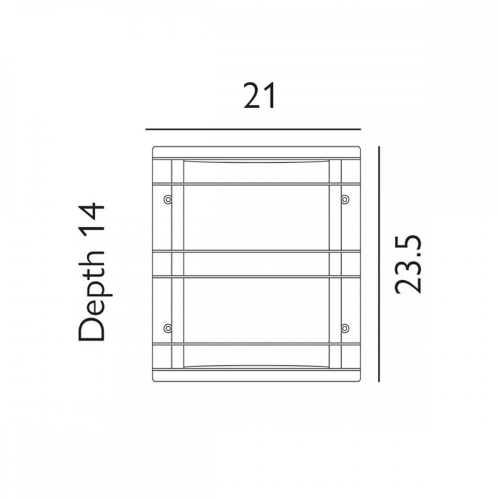 Norlys ST-FLU-E27-BLK-O Stockholm 1 Light Flush Light - Black With Opal Glass Black