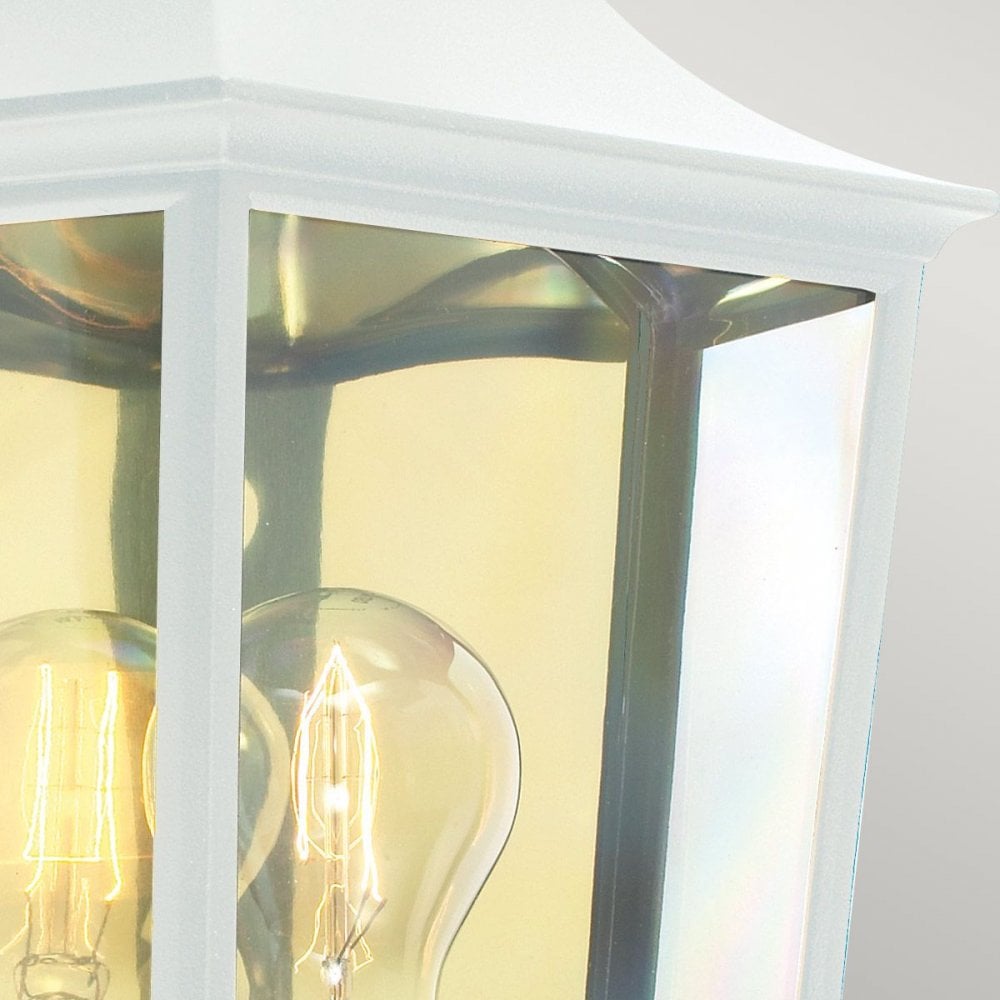 Norlys T9-WHITE Turin 1 Light Half Lantern - White