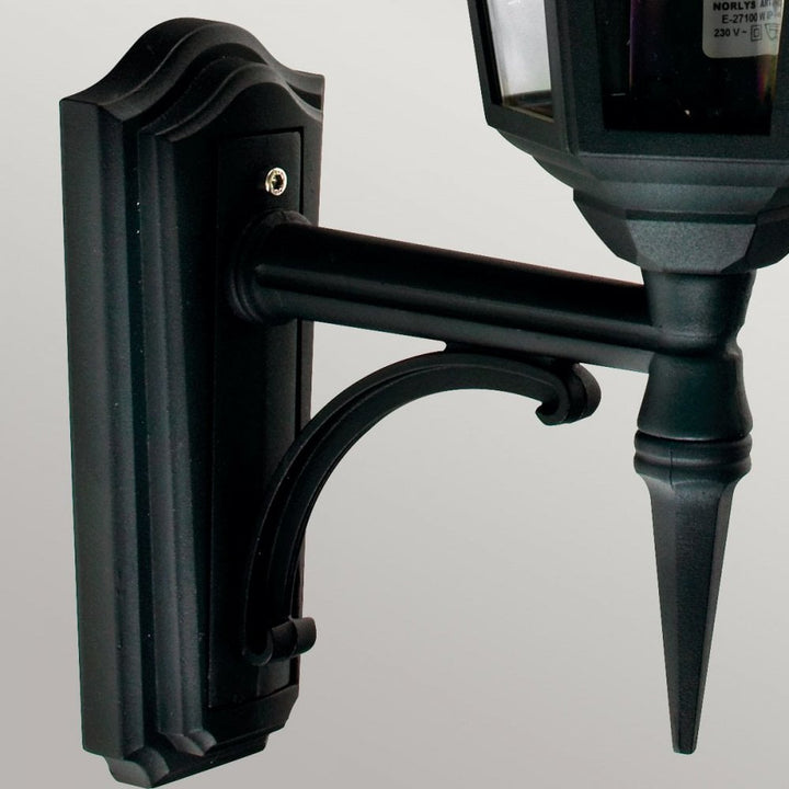 Norlys V1-BLACK Valencia 1 Light Up Lantern Black