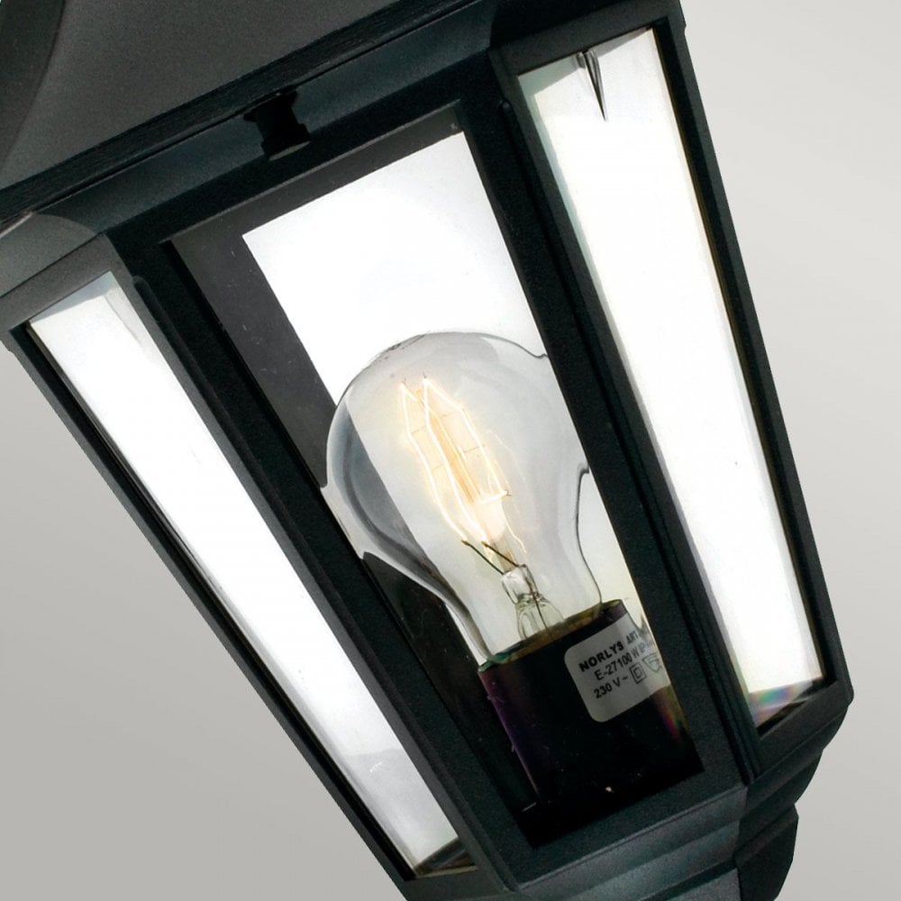 Norlys V1-BLACK Valencia 1 Light Up Lantern Black