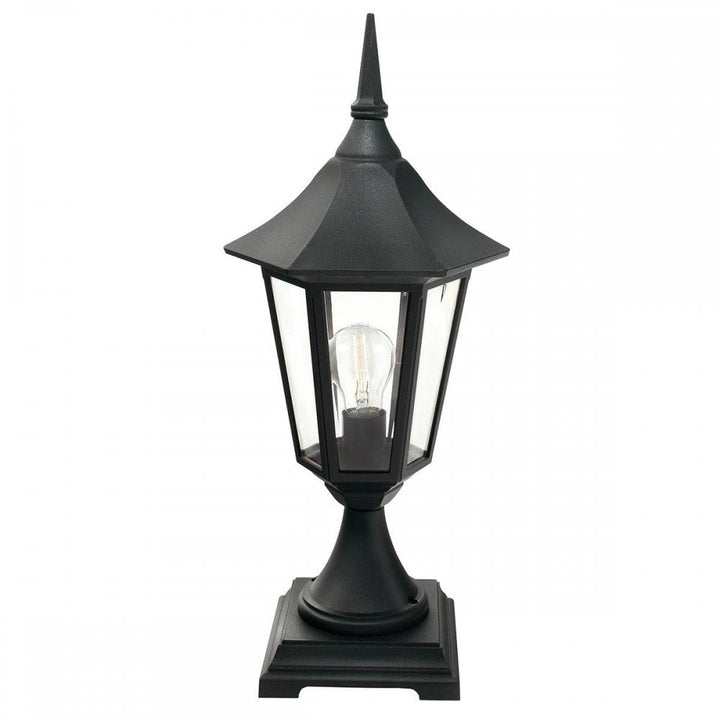 Norlys V3-BLACK Valencia 1 Light Pedestal Black