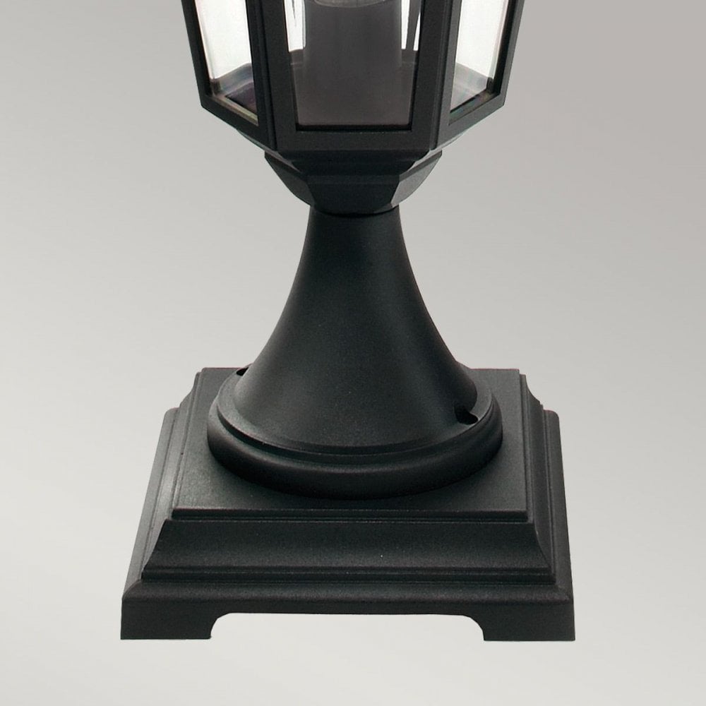 Norlys V3-BLACK Valencia 1 Light Pedestal Black