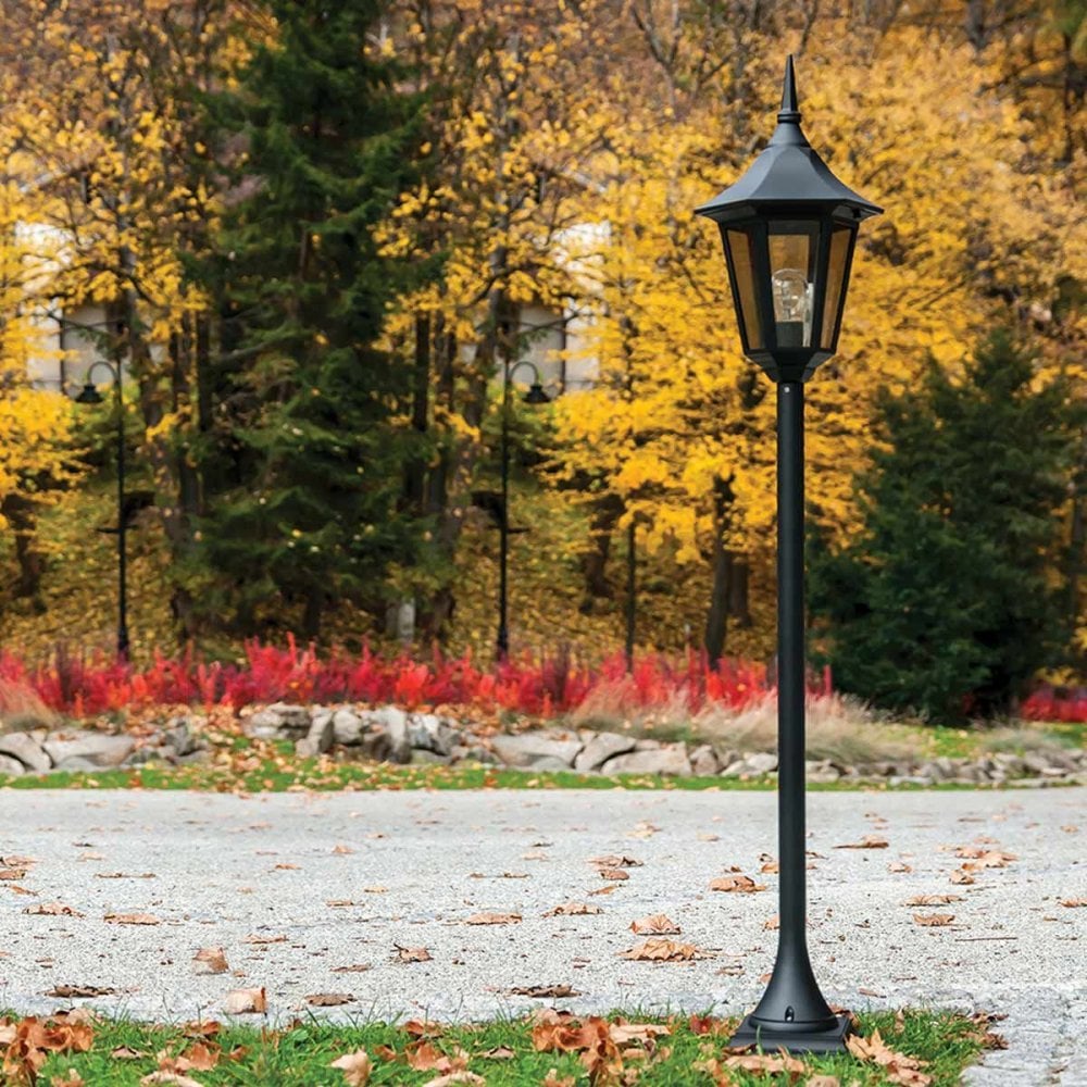 Norlys V4-BLACK Valencia 1 Light Pillar Black