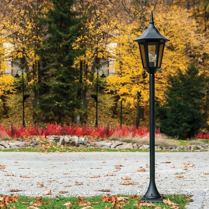 Norlys V4-BLACK Valencia 1 Light Pillar Black