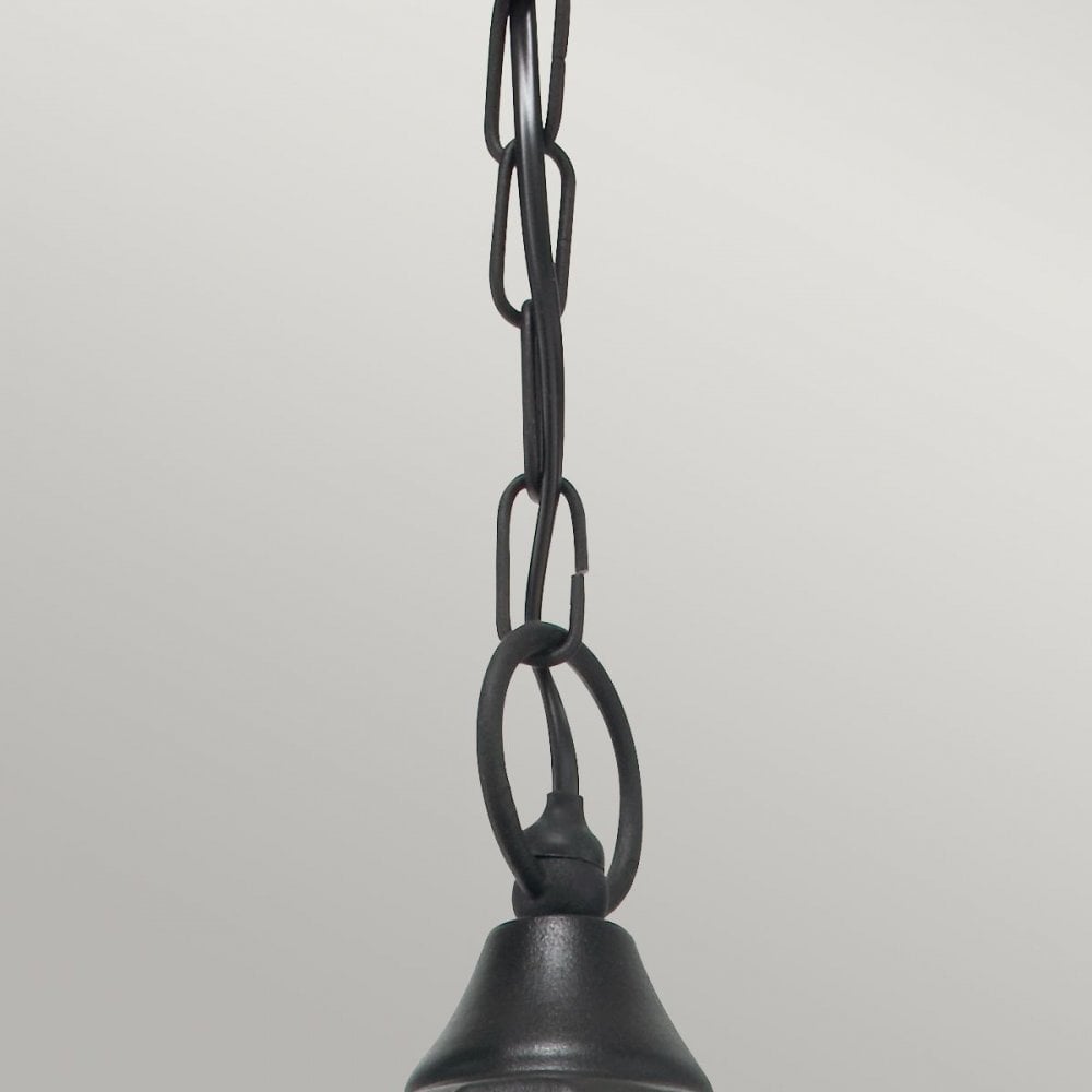 Norlys V8-BLACK Valencia 1 Light Chain Lantern Black