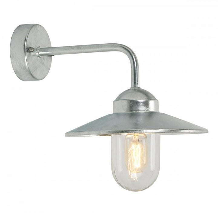 Norlys VANSBRO-GAL Vansbro 1 Light Wall Lantern Galvanised