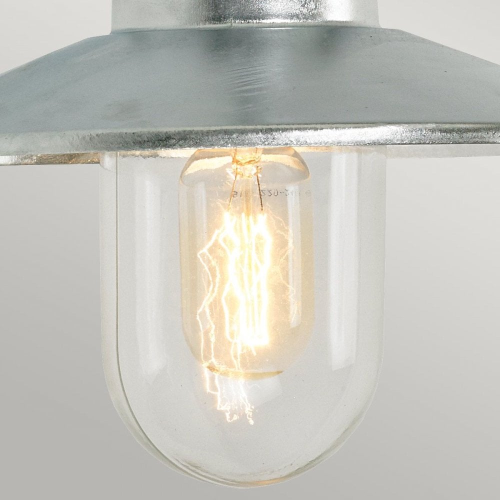 Norlys VANSBRO-GAL Vansbro 1 Light Wall Lantern Galvanised