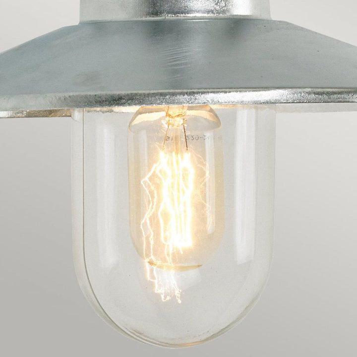 Norlys VANSBRO-GAL Vansbro 1 Light Wall Lantern Galvanised