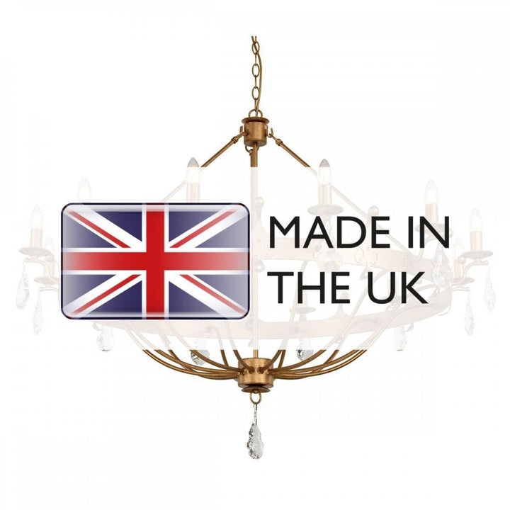 Elstead WINDSOR12-GOLD Windsor 12 Light Chandelier Gold Patina