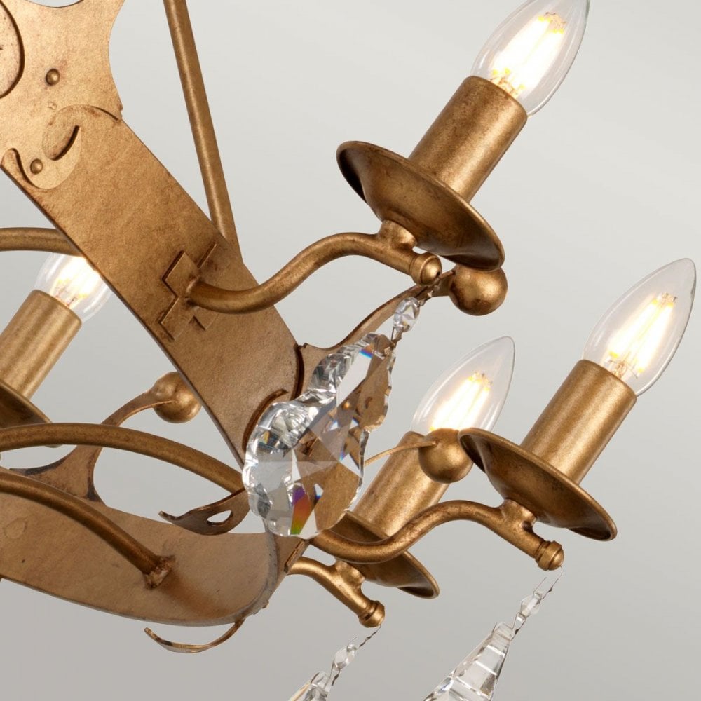 Elstead WINDSOR12-GOLD Windsor 12 Light Chandelier Gold Patina