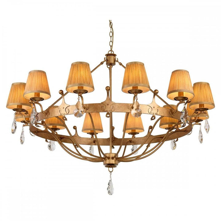 Elstead WINDSOR12-GOLD Windsor 12 Light Chandelier Gold Patina