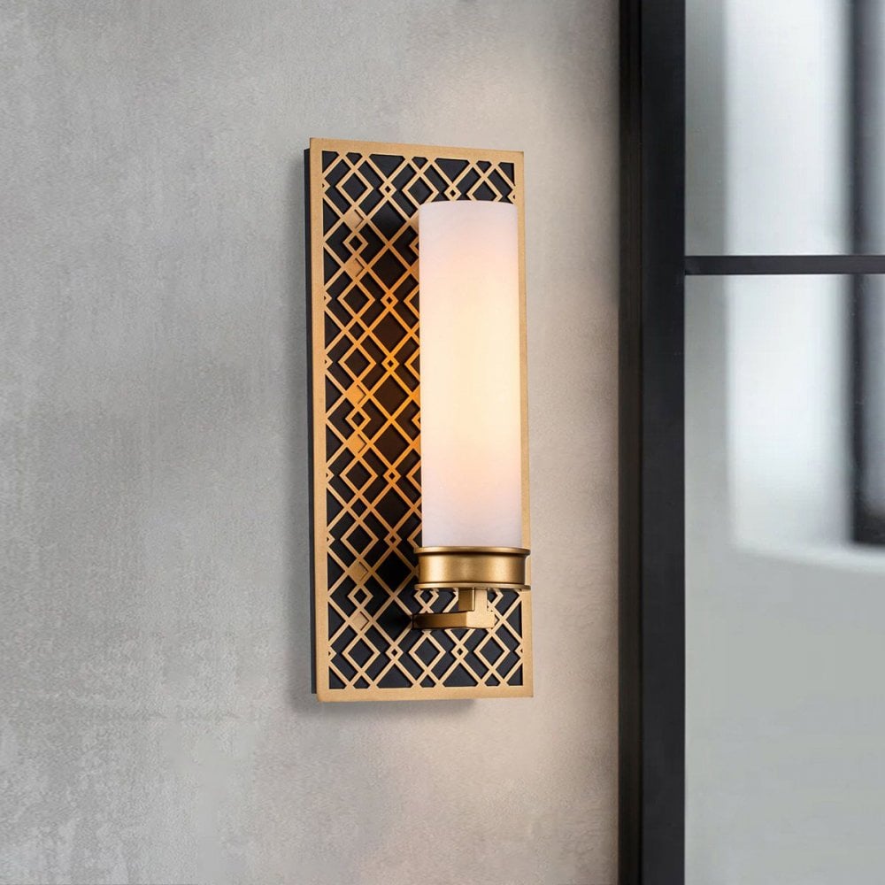 Elstead ZIGGY1-LG Ziggy 1lt Wall light - Lacquered Gold Lacquered Gold