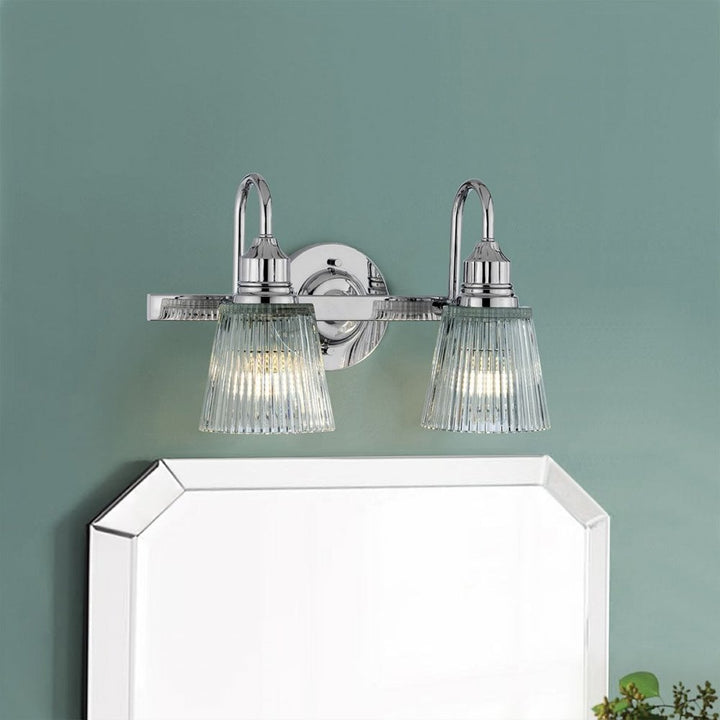 Quintiesse QN-ADDISON2-BATH Addison 2 Light Wall Light Polished Chrome
