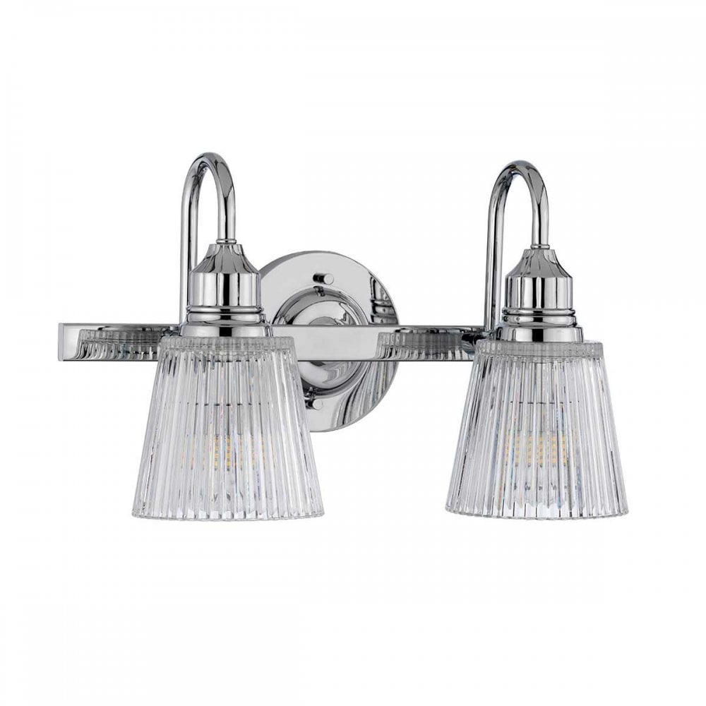 Quintiesse QN-ADDISON2-BATH Addison 2 Light Wall Light Polished Chrome