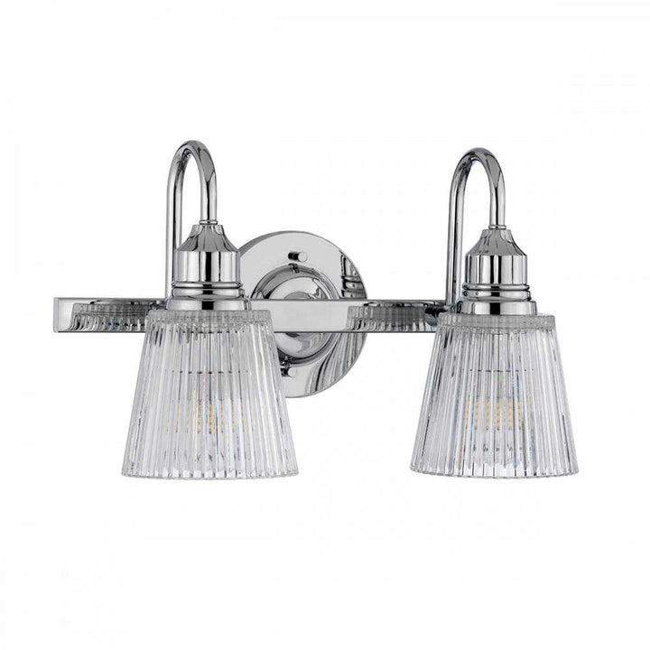 Quintiesse QN-ADDISON2-BATH Addison 2 Light Wall Light Polished Chrome