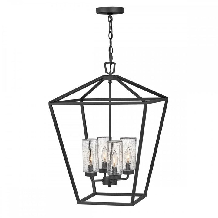 Hinkley QN-ALFORD-PLACE-4P-MB Alford Place 4 Light Outdoor Pendant Museum Black