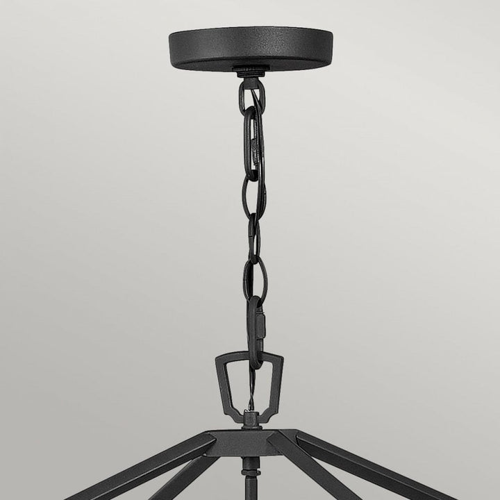 Hinkley QN-ALFORD-PLACE-4P-MB Alford Place 4 Light Outdoor Pendant Museum Black