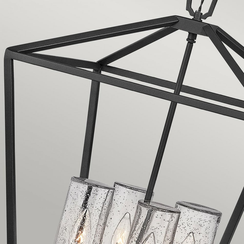 Hinkley QN-ALFORD-PLACE-4P-MB Alford Place 4 Light Outdoor Pendant Museum Black