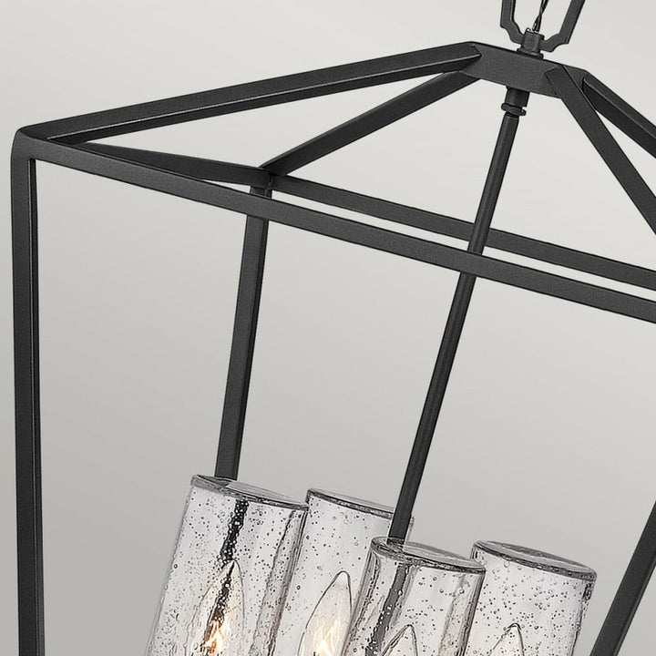 Hinkley QN-ALFORD-PLACE-4P-MB Alford Place 4 Light Outdoor Pendant Museum Black