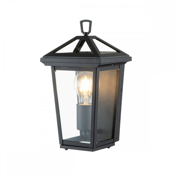 Hinkley QN-ALFORD-PLACE7-S-MB Alford Place 1 Light Half Lantern Museum Black