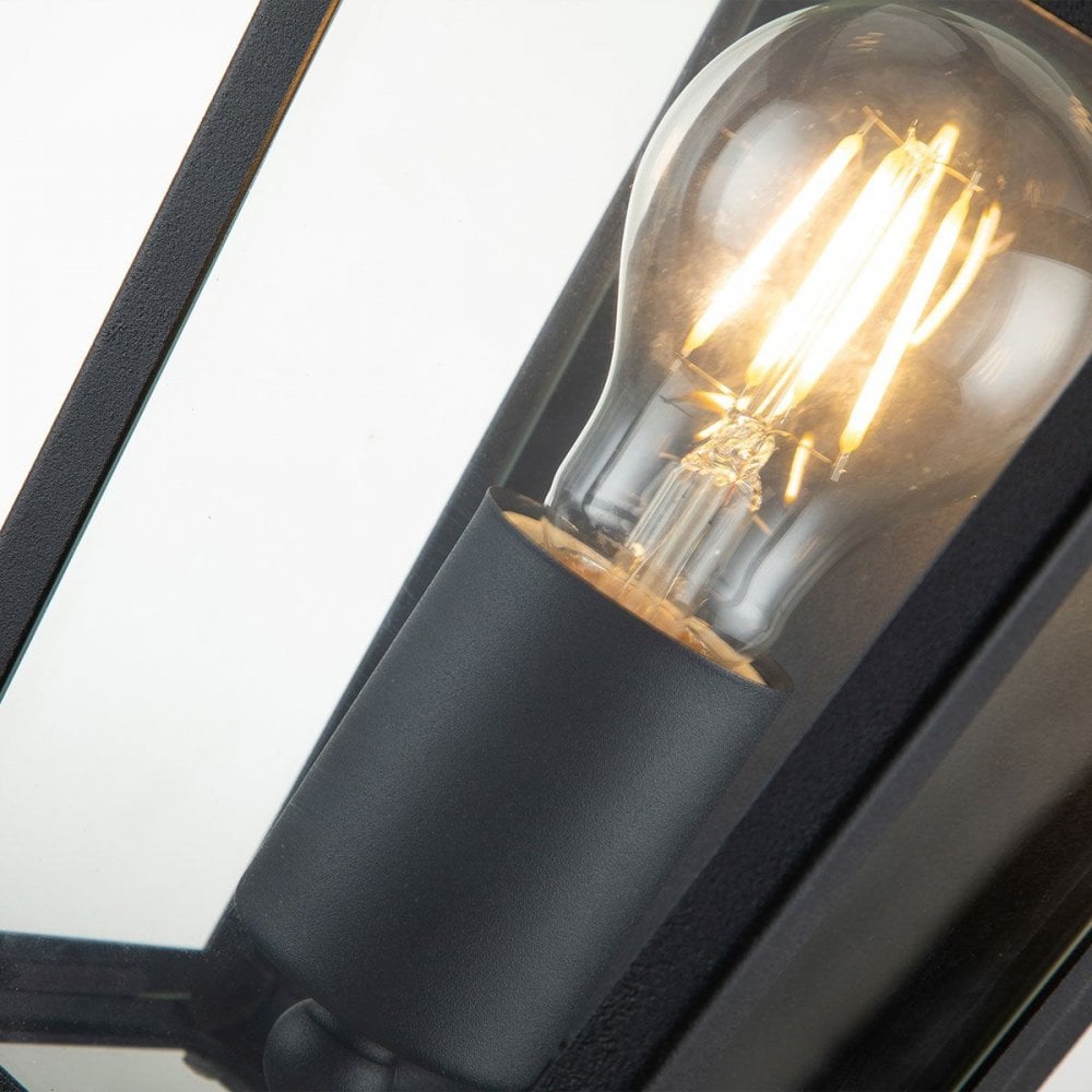 Hinkley QN-ALFORD-PLACE7-S-MB Alford Place 1 Light Half Lantern Museum Black