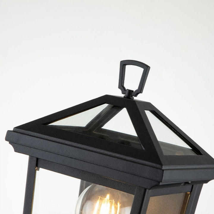 Hinkley QN-ALFORD-PLACE7-S-MB Alford Place 1 Light Half Lantern Museum Black