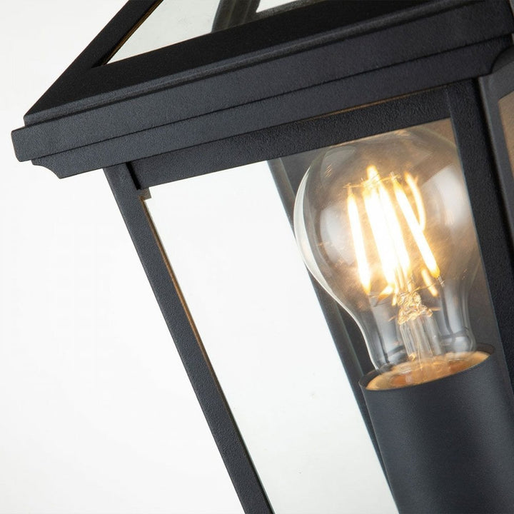 Hinkley QN-ALFORD-PLACE7-S-MB Alford Place 1 Light Half Lantern Museum Black