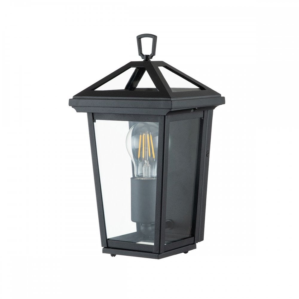 Hinkley QN-ALFORD-PLACE7-S-MB Alford Place 1 Light Half Lantern Museum Black