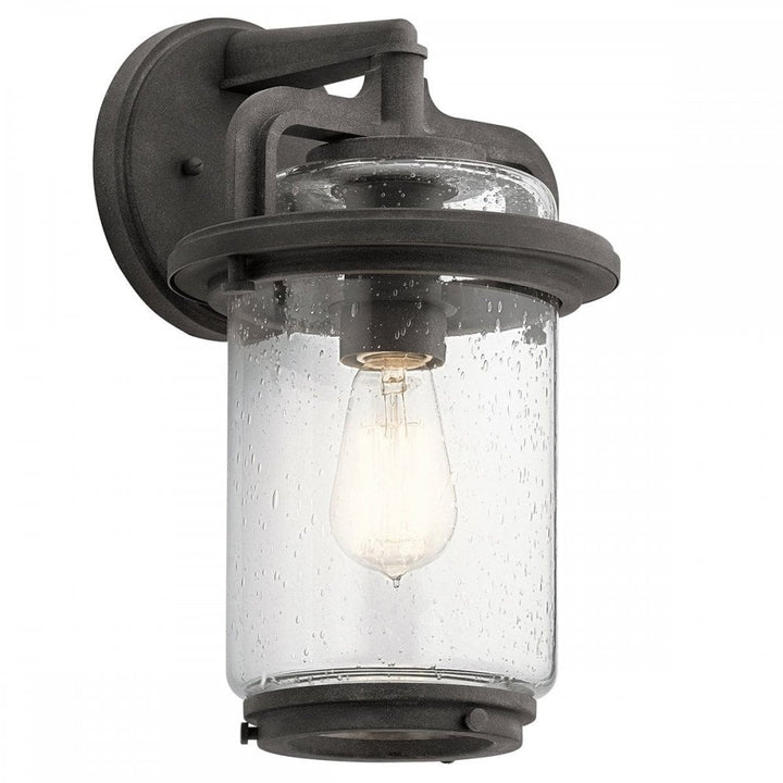 Kichler QN-ANDOVER-M Andover 1 Light Medium Wall Lantern Weathered Zinc
