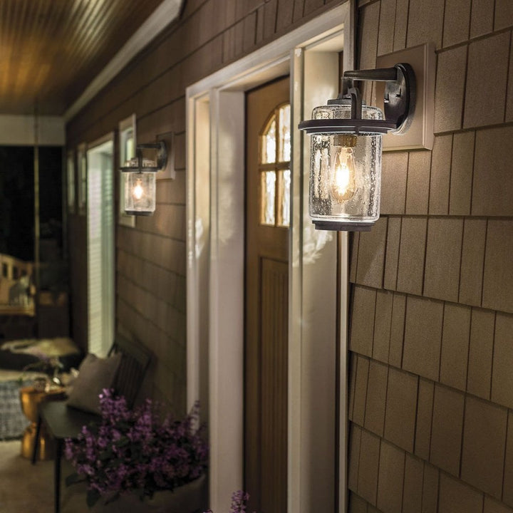Kichler QN-ANDOVER-M Andover 1 Light Medium Wall Lantern Weathered Zinc
