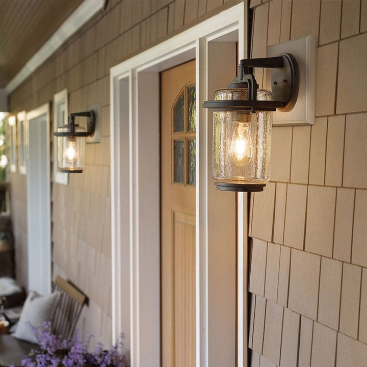 Kichler QN-ANDOVER-M Andover 1 Light Medium Wall Lantern Weathered Zinc
