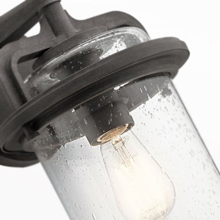 Kichler QN-ANDOVER-M Andover 1 Light Medium Wall Lantern Weathered Zinc