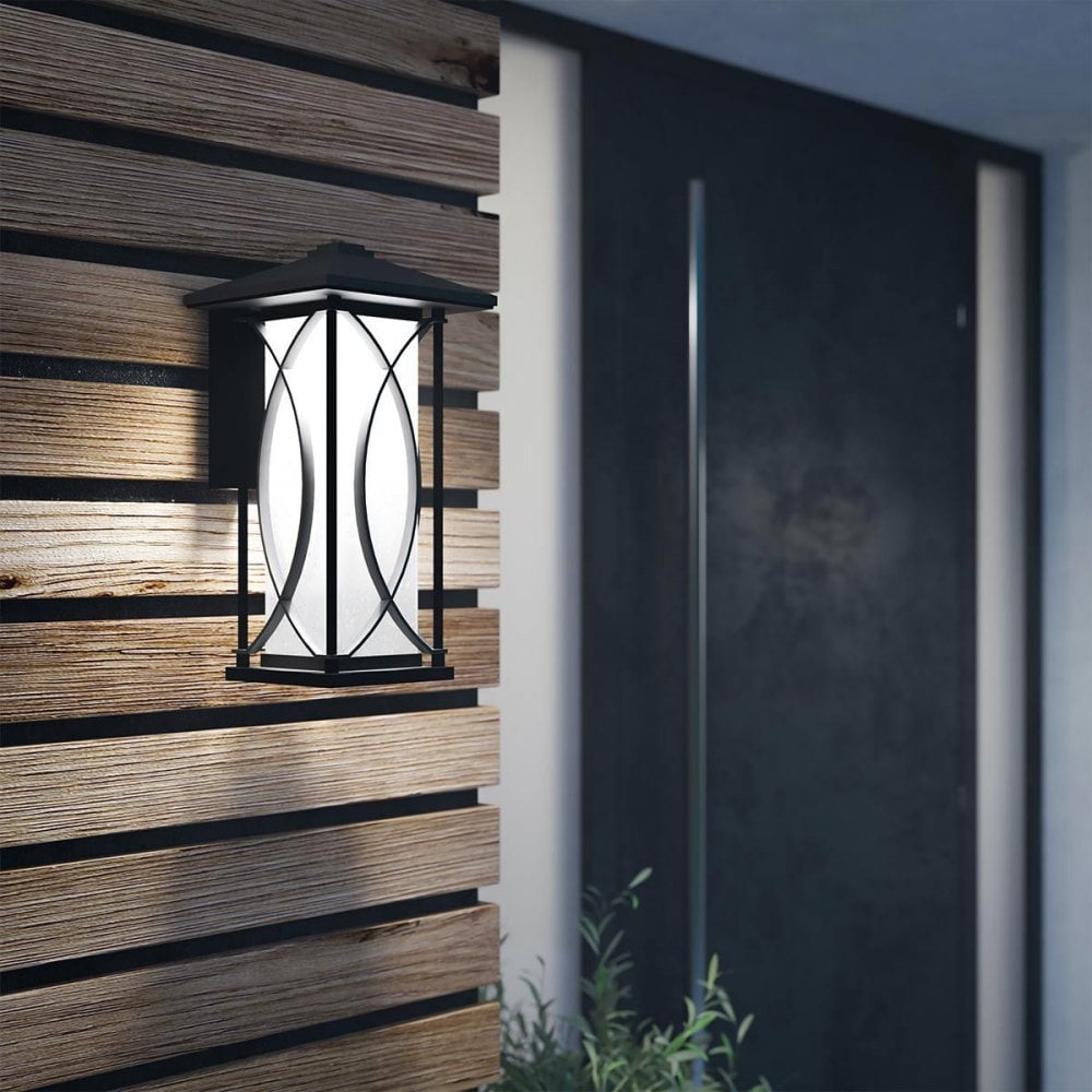 Kichler QN-ASHBERN-M Ashbern 1 Light Medium Wall Lantern Textured Black