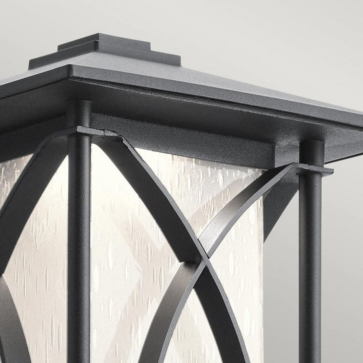 Kichler QN-ASHBERN-M Ashbern 1 Light Medium Wall Lantern Textured Black