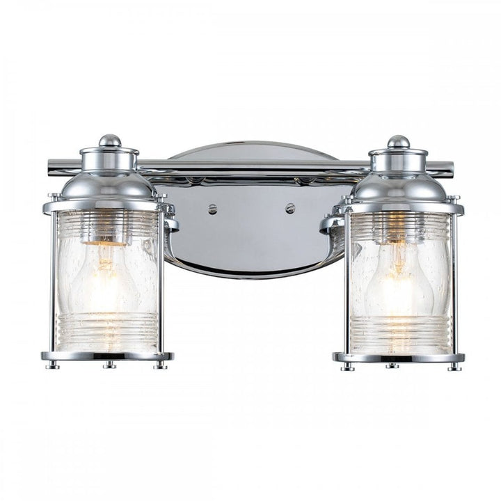 Kichler QN-ASHLANDBAY2-PC-BATH Ashland Bay 2 Light Wall Light - Polished Chrome
