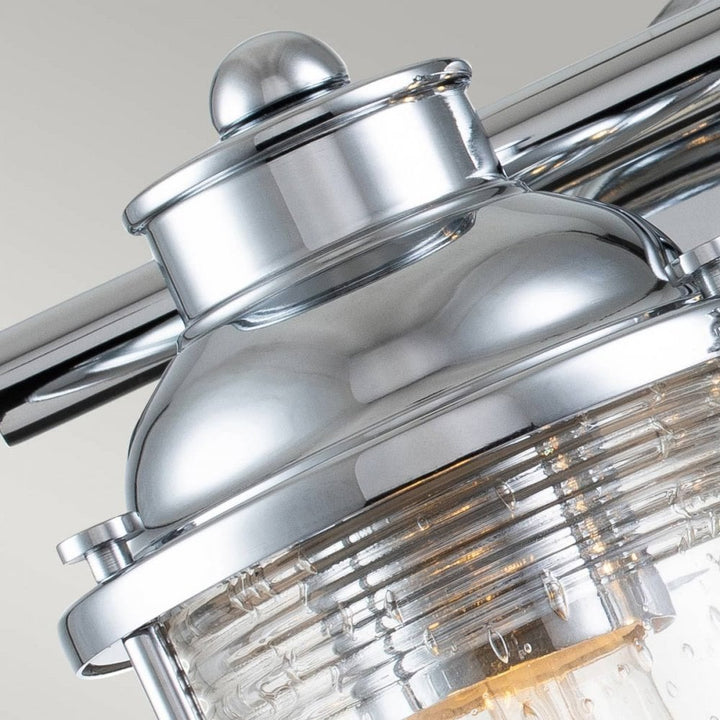 Kichler QN-ASHLANDBAY2-PC-BATH Ashland Bay 2 Light Wall Light - Polished Chrome