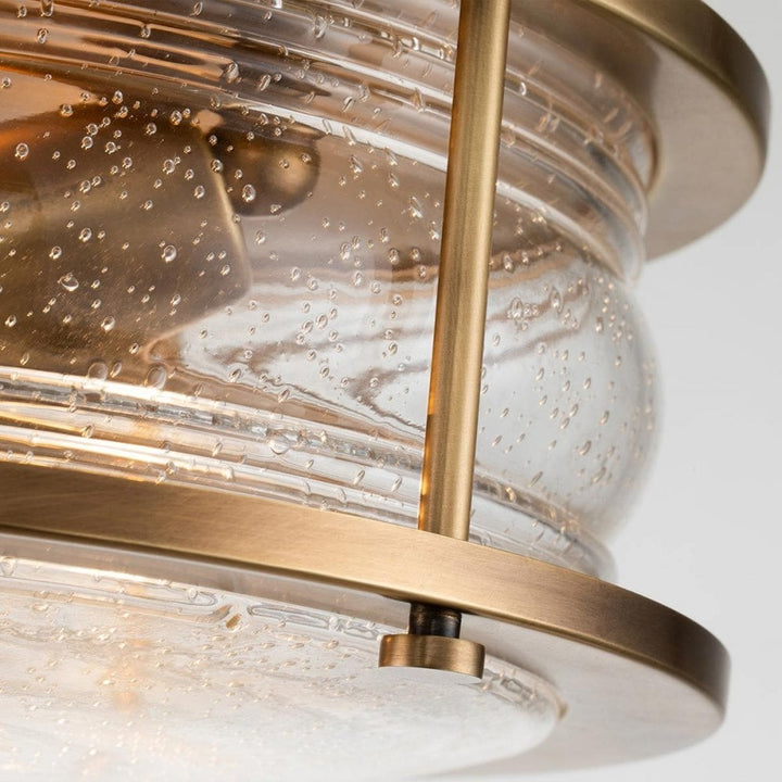 Kichler QN-ASHLANDBAY-F-NBR-BATH Ashland Bay 2 Light Flush - Brass Natural Brass