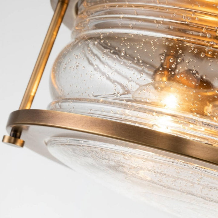 Kichler QN-ASHLANDBAY-F-NBR-BATH Ashland Bay 2 Light Flush - Brass Natural Brass