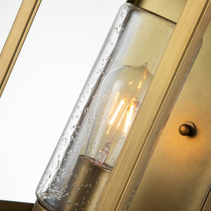 Hinkley QN-ATWATER-M-PDB Atwater 1 Light Medium Wall Lantern - Brass Painted Distressed Brass