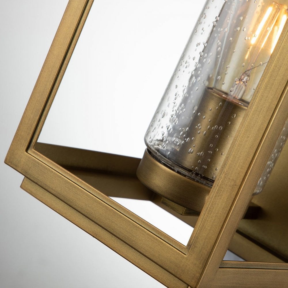 Hinkley QN-ATWATER-M-PDB Atwater 1 Light Medium Wall Lantern - Brass Painted Distressed Brass