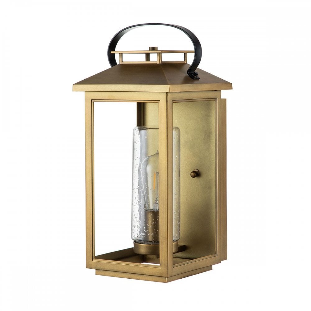 Hinkley QN-ATWATER-M-PDB Atwater 1 Light Medium Wall Lantern - Brass Painted Distressed Brass