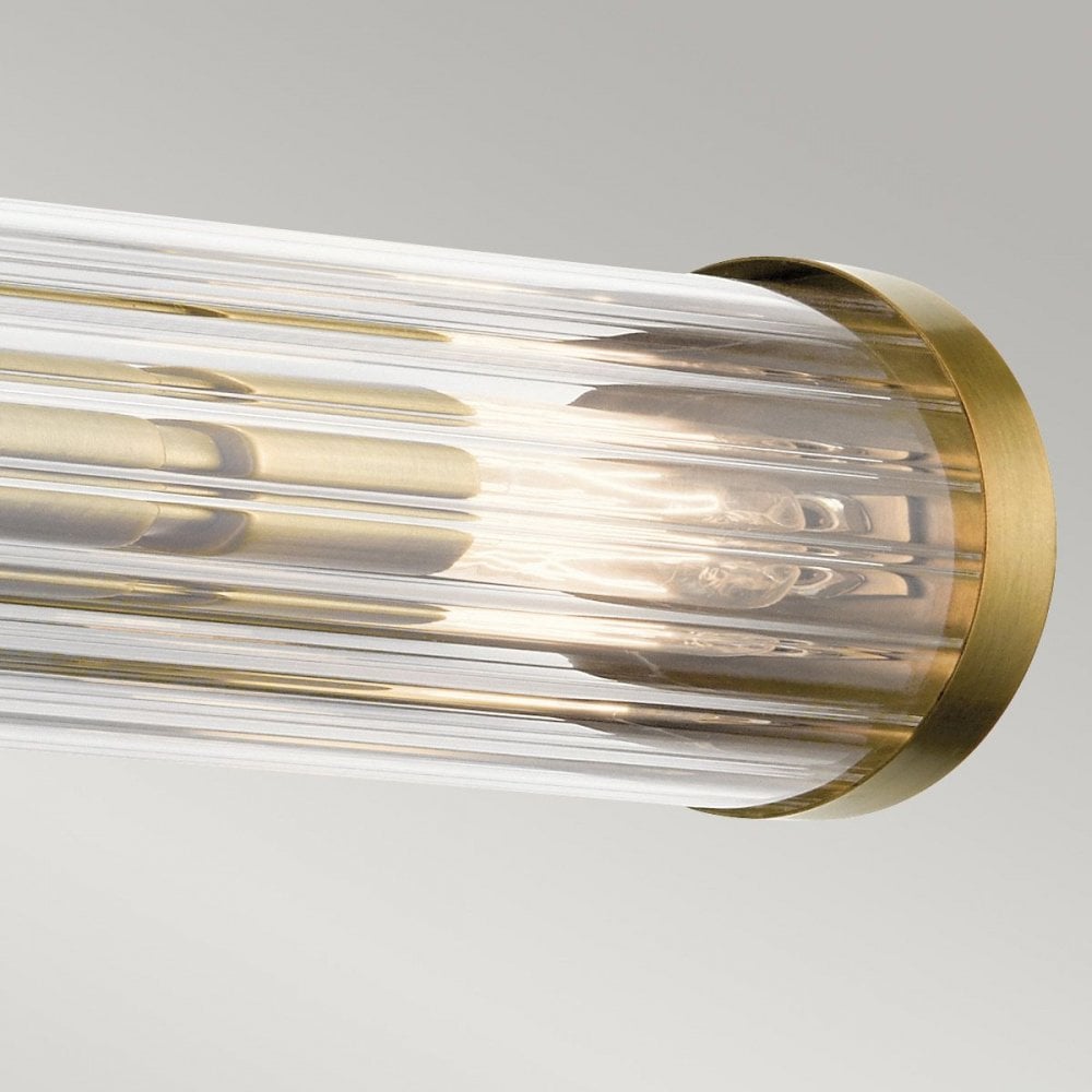 Kichler QN-AZORES4-NBR Azores 4 Light Wall Light - Natural Brass