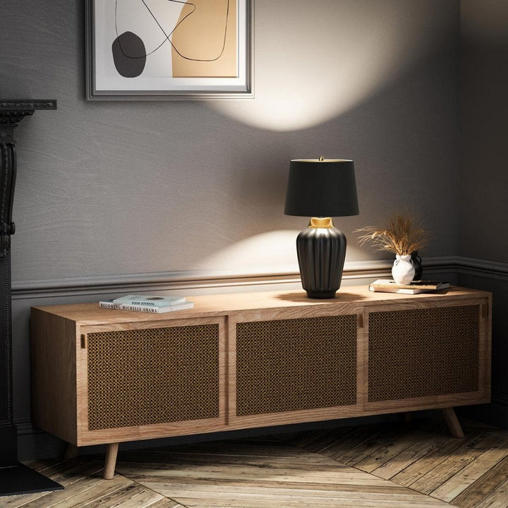 Quintiesse QN-BEXLEY-TL-BKBB Bexley 1 Light Table Lamp - Black &amp; Brushed Brass