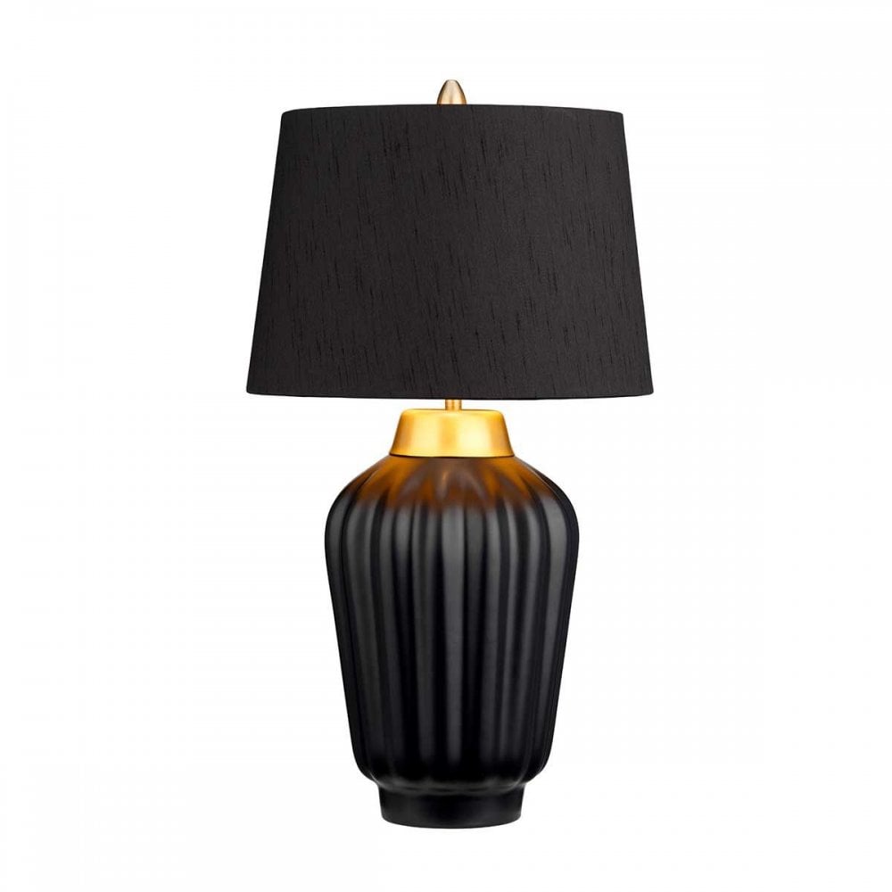 Quintiesse QN-BEXLEY-TL-BKBB Bexley 1 Light Table Lamp - Black &amp; Brushed Brass