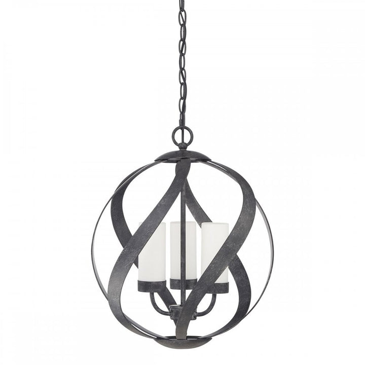 Quoizel QN-BLACKSMITH-3P-OBK Blacksmith 3 Light Outdoor Chandelier Old Black