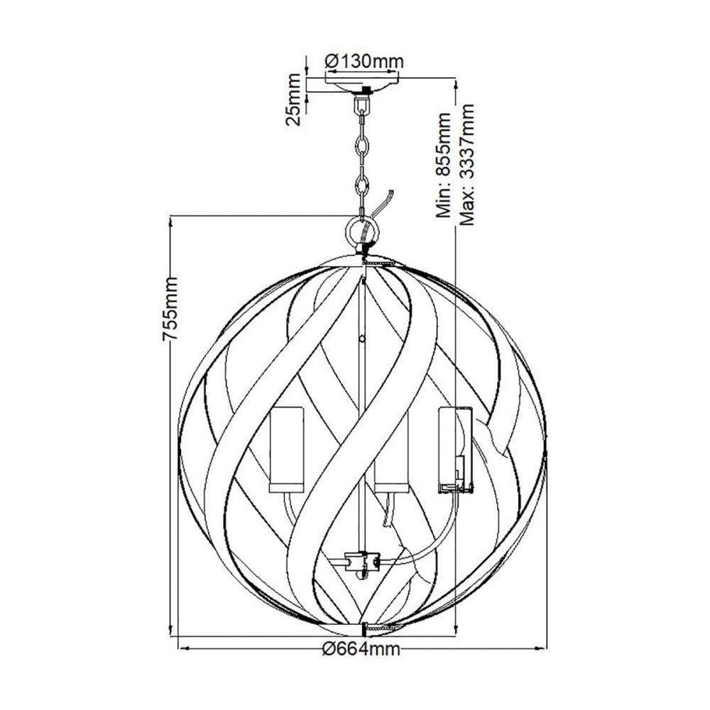 Quoizel QN-BLACKSMITH-5P-OBK Blacksmith 5 Light Outdoor Chandelier Old Black