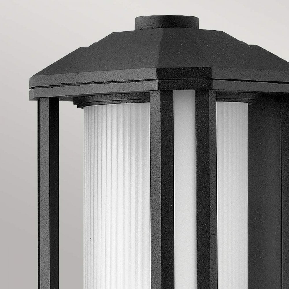 Hinkley QN-CASTELLE-M-BLK Castelle 1 Light Medium Wall Lantern - Black