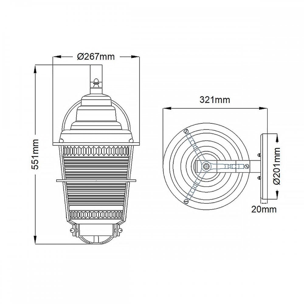 Kichler QN-CHANCE-HARBOR-L Chance Harbor 1 Light Large Wall Lantern Weathered Zinc