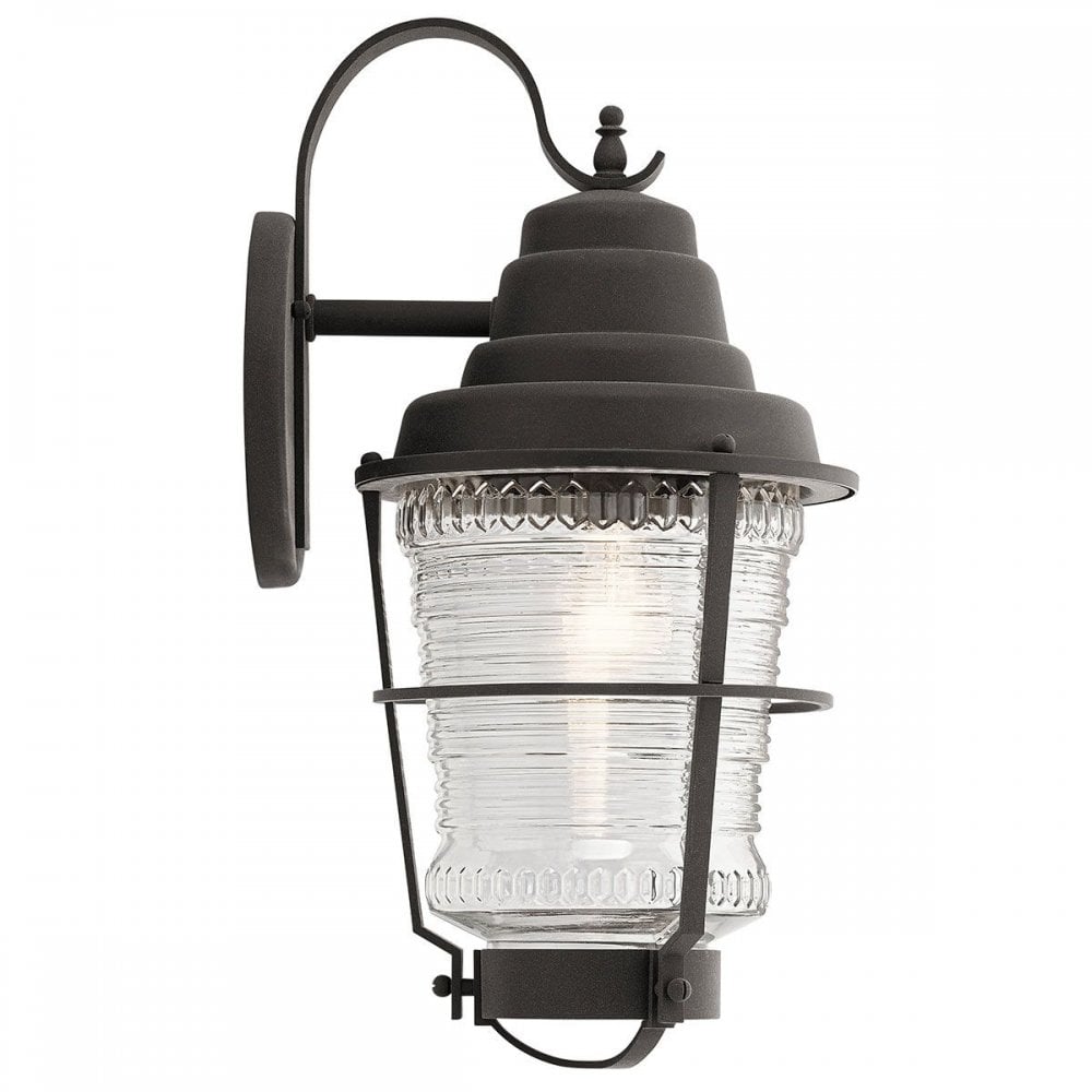 Kichler QN-CHANCE-HARBOR-L Chance Harbor 1 Light Large Wall Lantern Weathered Zinc